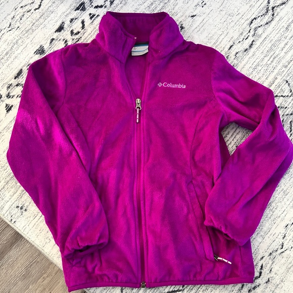 Columbia Magenta Fleece Jacket - Picture 1 of 6